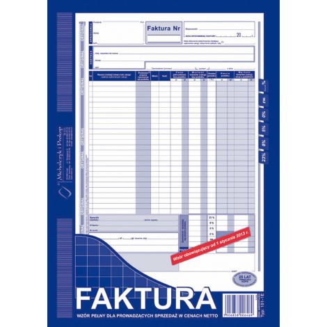 Druk MiP Faktura Netto A4/80
